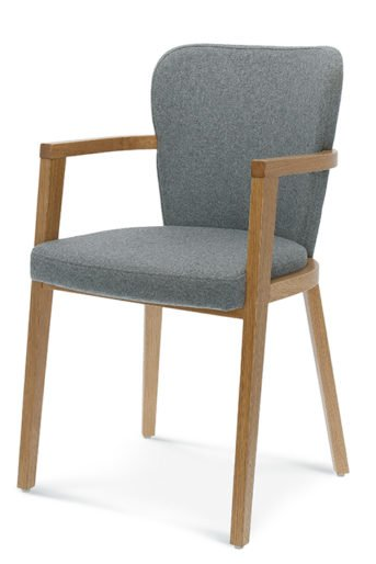 krzesło dębowe z tapicerką